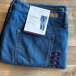 Sanctuary Blue Slim Straight Denim